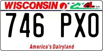 WI license plate 746PXO