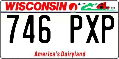 WI license plate 746PXP