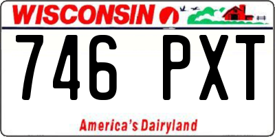 WI license plate 746PXT