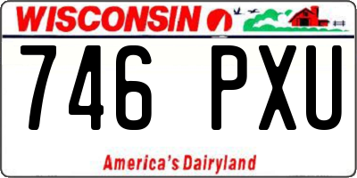 WI license plate 746PXU
