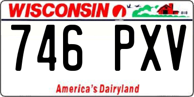 WI license plate 746PXV