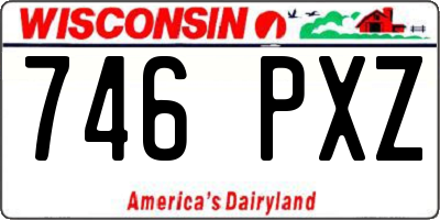 WI license plate 746PXZ