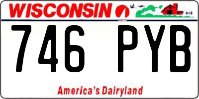 WI license plate 746PYB