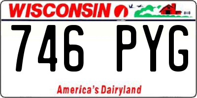 WI license plate 746PYG