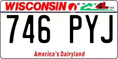 WI license plate 746PYJ