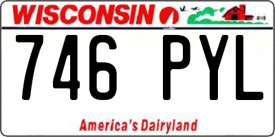 WI license plate 746PYL