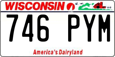 WI license plate 746PYM