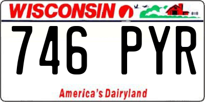 WI license plate 746PYR
