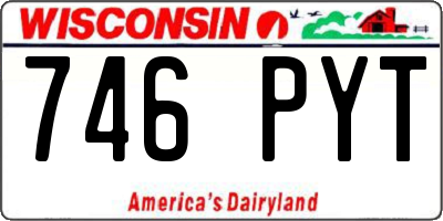 WI license plate 746PYT