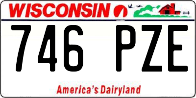 WI license plate 746PZE
