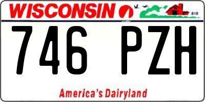 WI license plate 746PZH