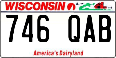 WI license plate 746QAB