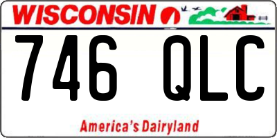 WI license plate 746QLC