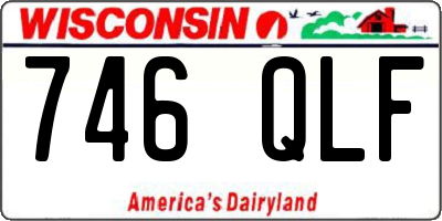 WI license plate 746QLF