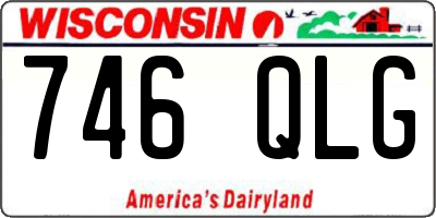 WI license plate 746QLG