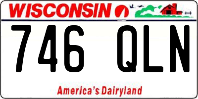 WI license plate 746QLN