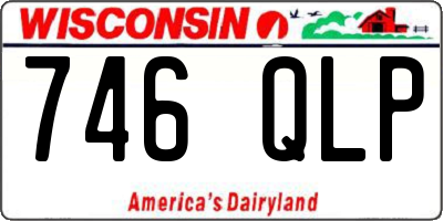 WI license plate 746QLP