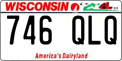 WI license plate 746QLQ