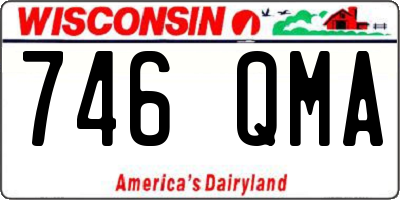WI license plate 746QMA