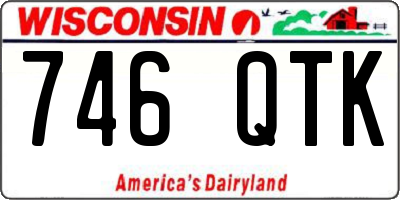 WI license plate 746QTK