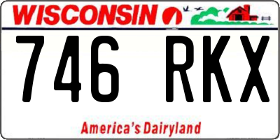 WI license plate 746RKX