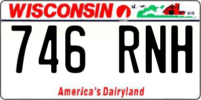 WI license plate 746RNH