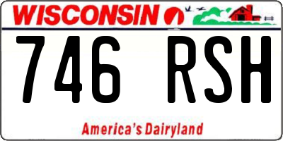 WI license plate 746RSH