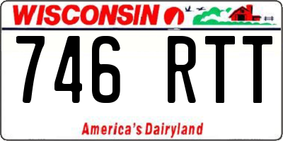WI license plate 746RTT