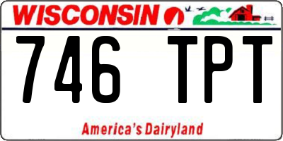 WI license plate 746TPT