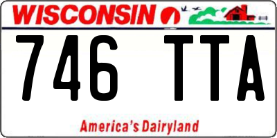 WI license plate 746TTA
