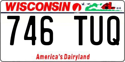 WI license plate 746TUQ