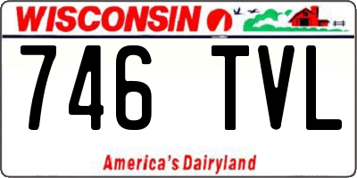 WI license plate 746TVL