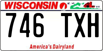 WI license plate 746TXH