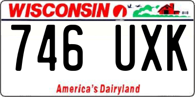 WI license plate 746UXK