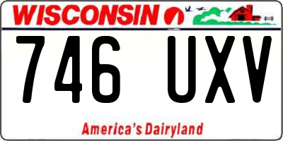 WI license plate 746UXV
