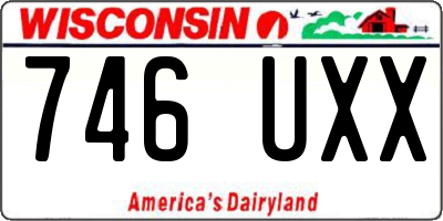 WI license plate 746UXX