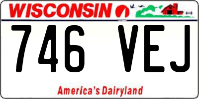 WI license plate 746VEJ