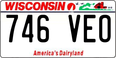WI license plate 746VEO