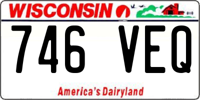 WI license plate 746VEQ