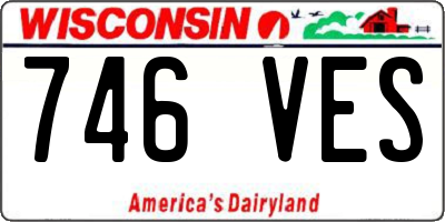 WI license plate 746VES