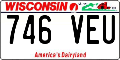 WI license plate 746VEU
