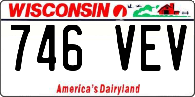 WI license plate 746VEV
