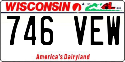 WI license plate 746VEW