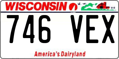 WI license plate 746VEX
