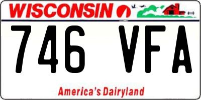 WI license plate 746VFA