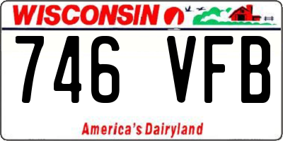 WI license plate 746VFB