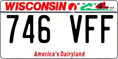 WI license plate 746VFF