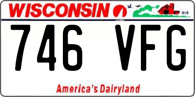 WI license plate 746VFG
