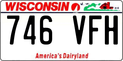 WI license plate 746VFH