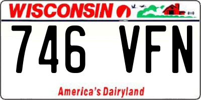 WI license plate 746VFN